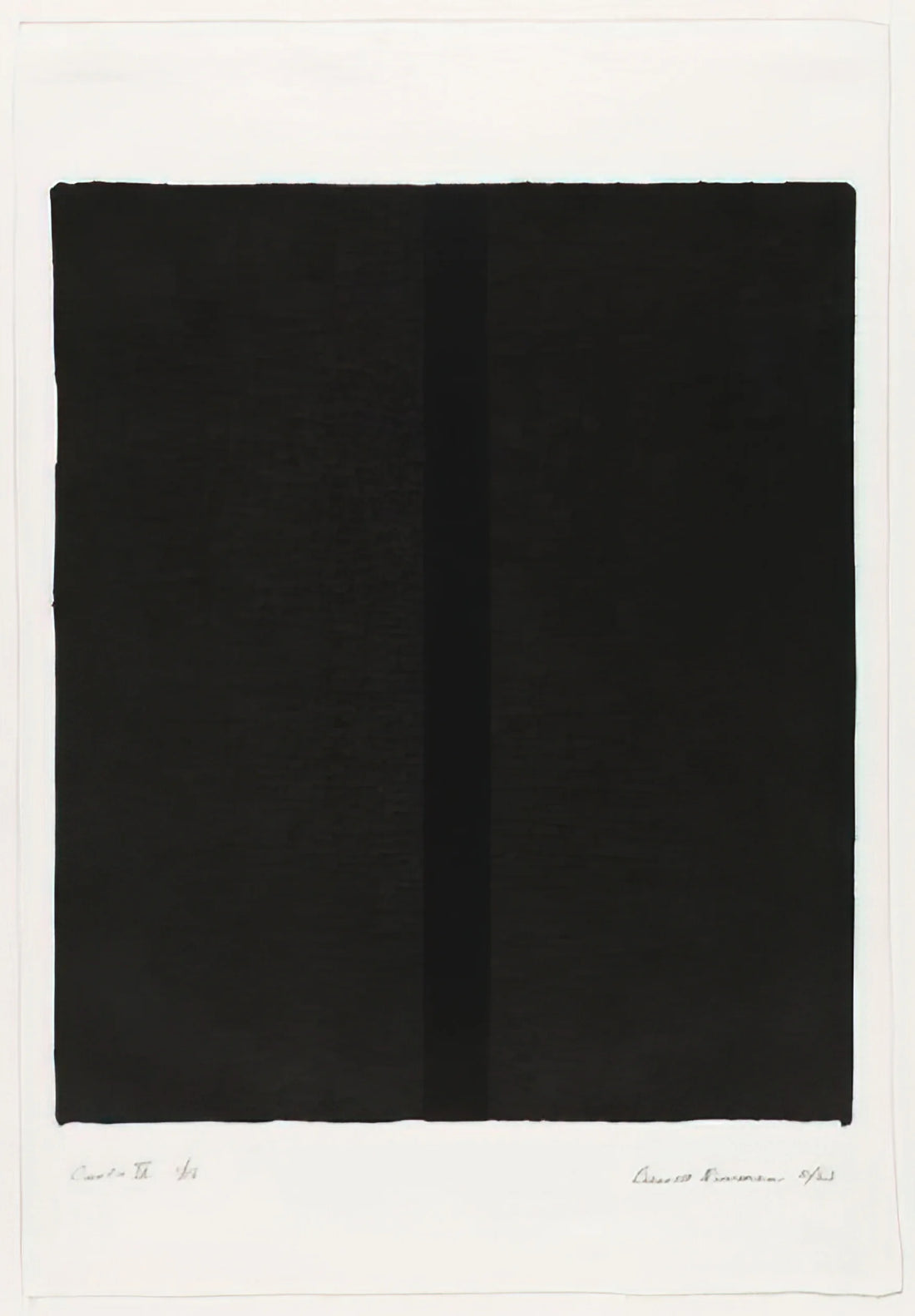Barnett Newman Drawings: The Spiritual Foundation of Color Field Painting - Canto IV by Barnett Newman