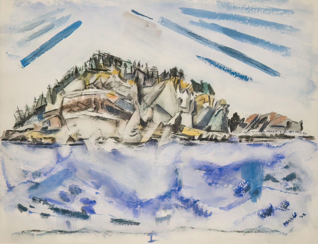 Becoming John Marin: The Evolution of America's Watercolor Modernist - Island Ship’s Stern - 1934 by John Marin