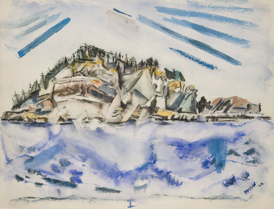 Becoming John Marin: The Evolution of America's Watercolor Modernist - Island Ship’s Stern - 1934 by John Marin