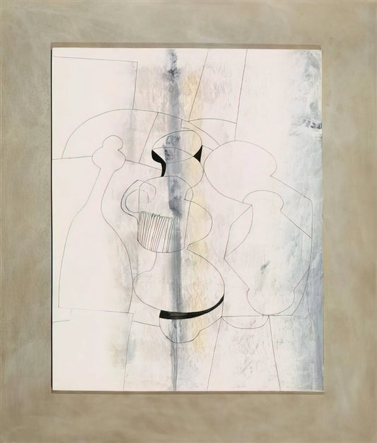 Ben Nicholson Art Work: Exploring the Abstract Master's Geometric Vision - 20 April 1979 vertical stripe - 1979 by Ben Nicholson