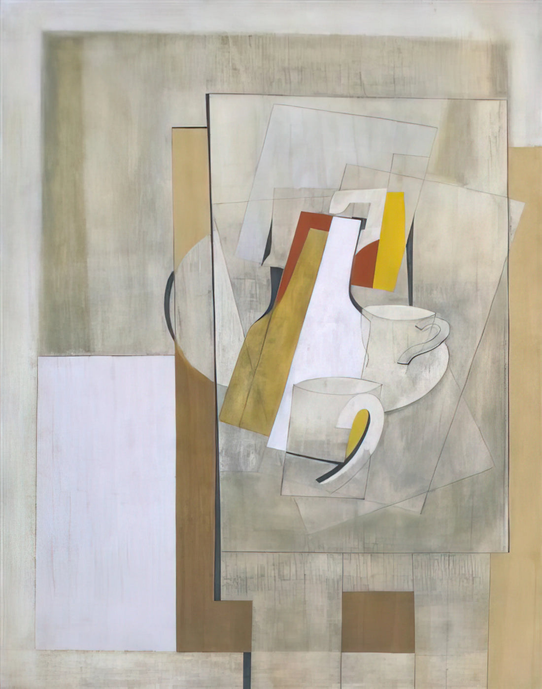 Ben Nicholson Painting on Wall: A Collector's Guide to Displaying Abstract Masterpieces - 1945 still life - 1945 by Ben Nicholson