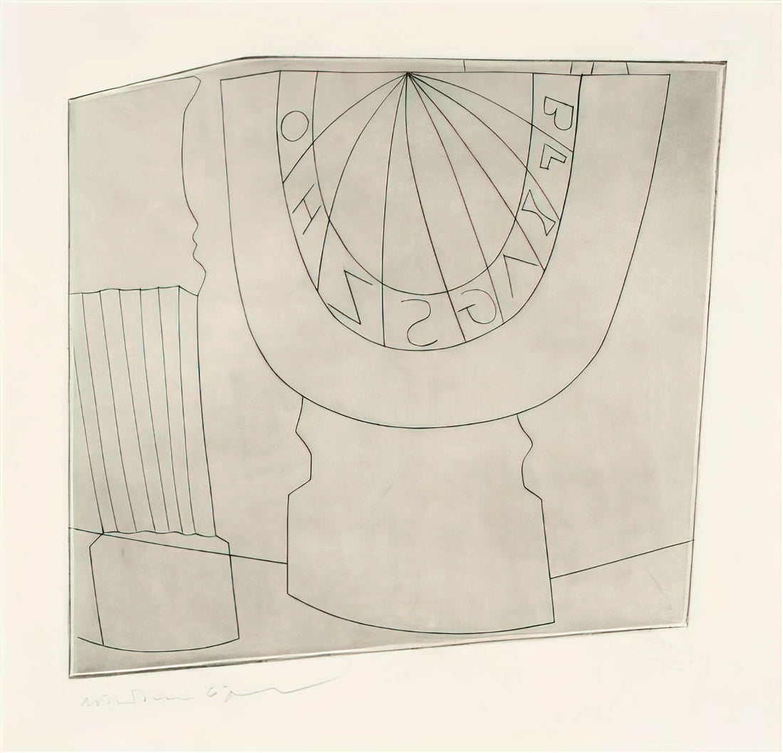 Ben Nicholson and Fred Murray: Understanding the Art Market for Modern British Masters - Turkish sundial  column - 1967 by Ben Nicholson
