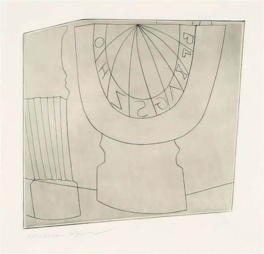 Ben Nicholson: The Pioneering Abstractionist Who Redefined Modern British Art - Turkish sundial  column - 1967 by Ben Nicholson
