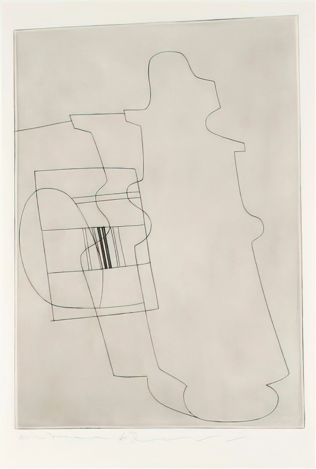 Ben Nicholson: The Quiet Revolutionary of Modern British Art - Glass topped bottle - 1967 by Ben Nicholson