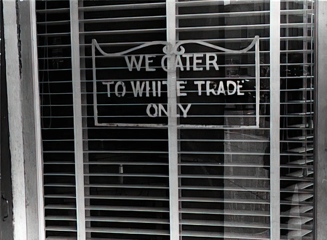 Ben Shahn: The Social Realist Who Captured America's Conscience - SIGN ON A RESTAURANT WE CATER TO WHITE TRADE ONLY 1938 by Ben Shahn