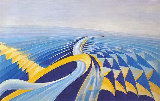 Benedetta Cappa Reproduction: The Futurist Visionary's Legacy in Modern Art Prints - Speeding Motorboat - 1923 by Benedetta Cappa
