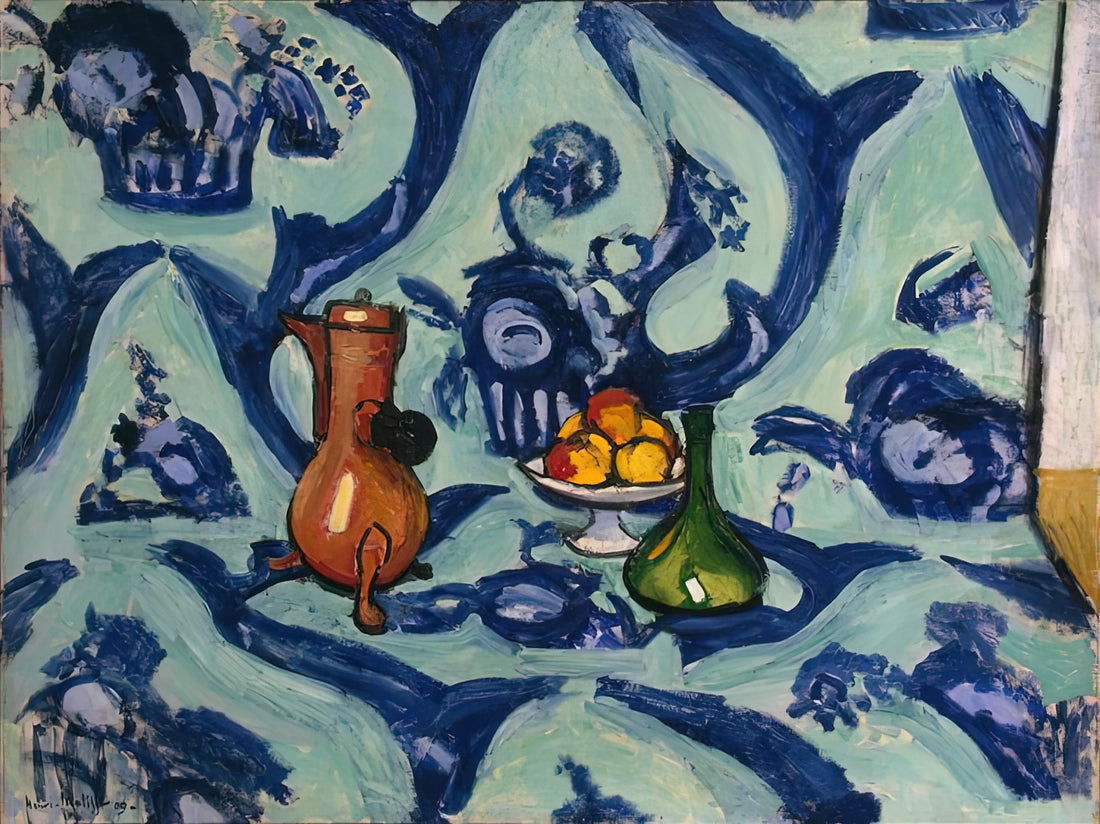 Berggruen Matisse: The Collector's Eye and the Master's Legacy in Modern Art Prints - STILL LIFE WITH BLUE TABLECLOTH 1906 by Henri Matisse