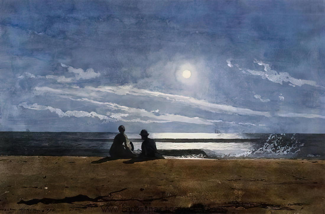 Best Winslow Homer Paintings: A Curator's Guide to His Masterpieces - MOONLIGHT by Winslow Homer