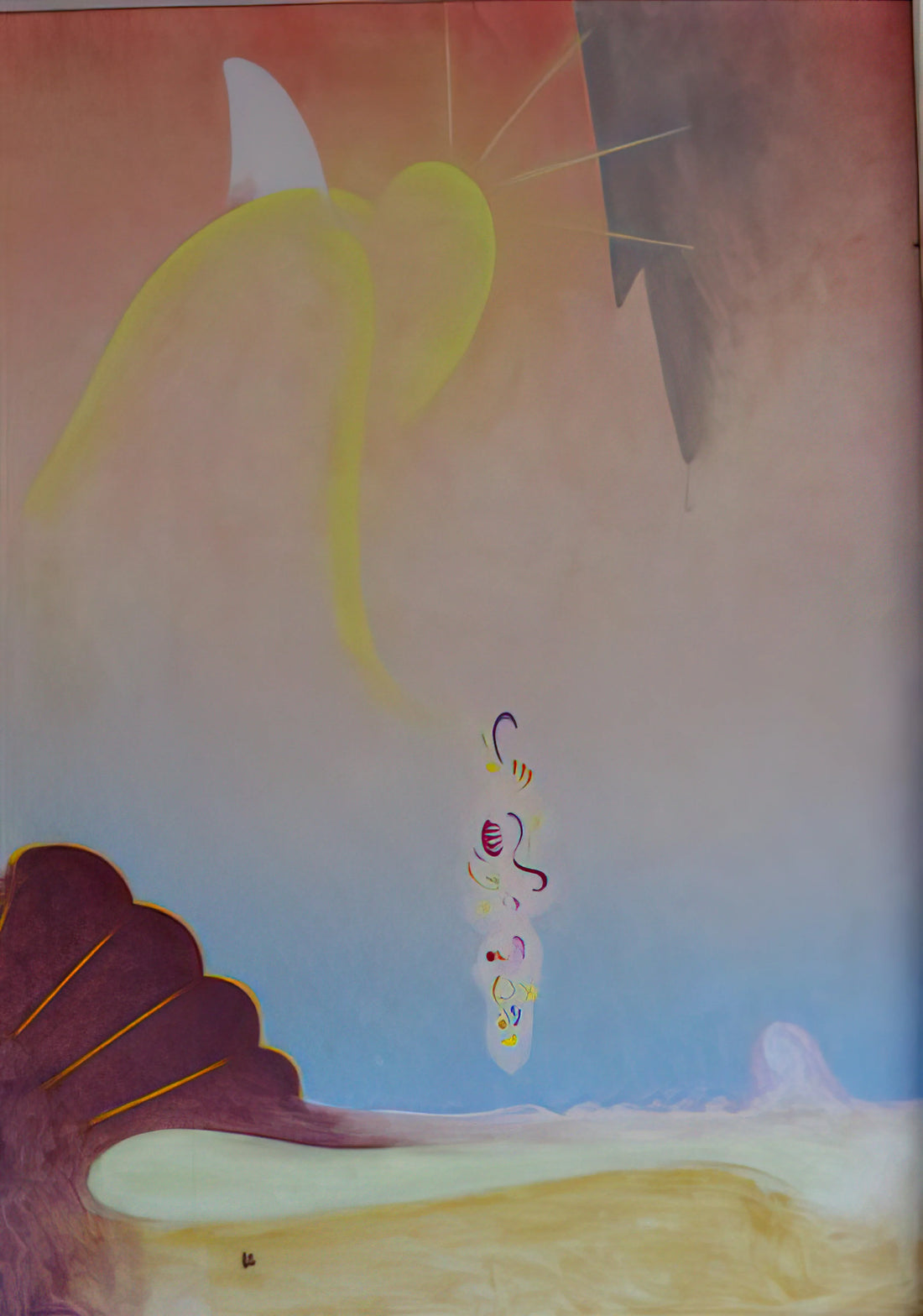 Beyond the Veil: The Spiritual Luminosity of Agnes Lawrence Pelton Prints - First Spring Garland - Precisionism by Agnes Lawrence Pelton