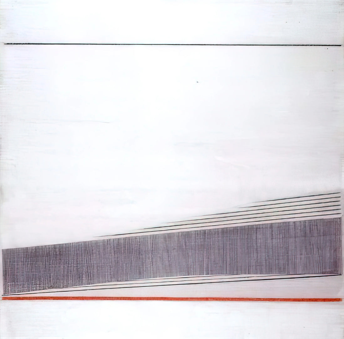 Bice Lazzari Reproduction: A Guide to Collecting and Displaying Her Abstract Masterpieces - La linea rossa - 1966 by Bice Lazzari