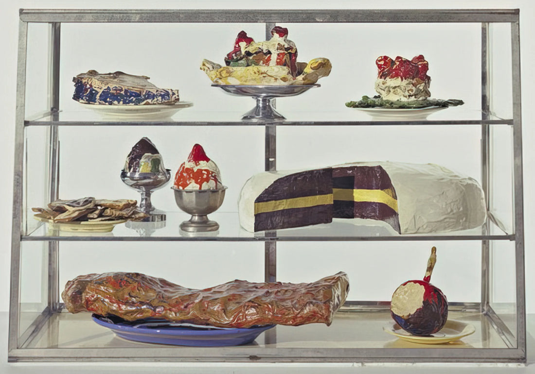 Bottle of Notes: Claes Oldenburg's Monumental Ode to Everyday Objects - PASTRY CASE I 1962 by Claes Oldenburg