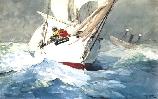Breezing Up by Homer: A Masterpiece of American Maritime Art - DIAMOND SHOAL by Winslow Homer