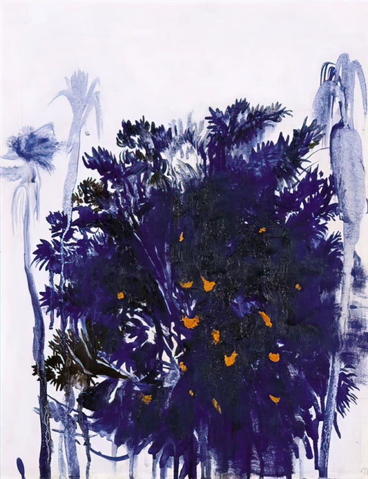 Brett Whiteley Poster Prints: Capturing the Essence of an Australian Icon - Moreton Bay Fig and Palm Trees - figurative by Brett Whiteley