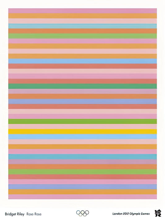 Bridget Riley Art Work: A Guide to the Op Art Pioneer's Visionary Creations - ROSE ROSE LONDON 2012 OLYMPIC GAMES POSTER 2012 by Bridget Riley