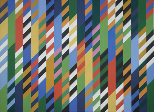 Bridget Riley Fall: A Masterpiece of Op Art's Dynamic Illusion - CONVERSATION 1992 by Bridget Riley