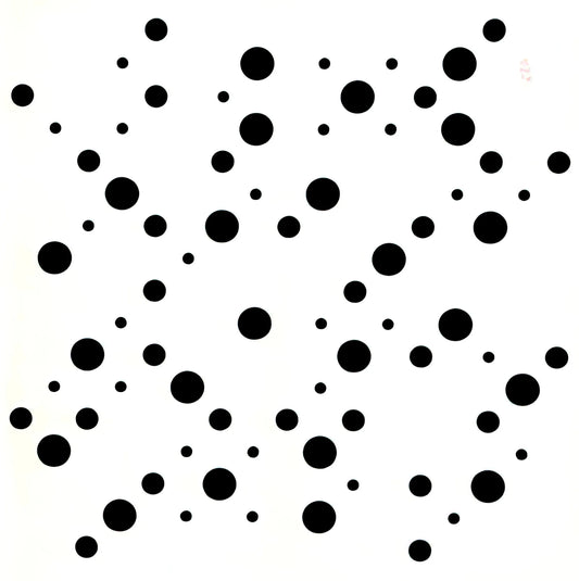 Bridget Riley and Seurat: The Optical Legacy of Pointillism in Op Art - WHITE DISKS 1 by Bridget Riley