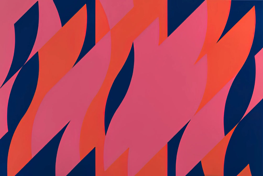 Bridget Riley's Famous Paintings: A Journey Through Op Art's Defining Masterpieces - RED WITH RED 1 2007 by Bridget Riley