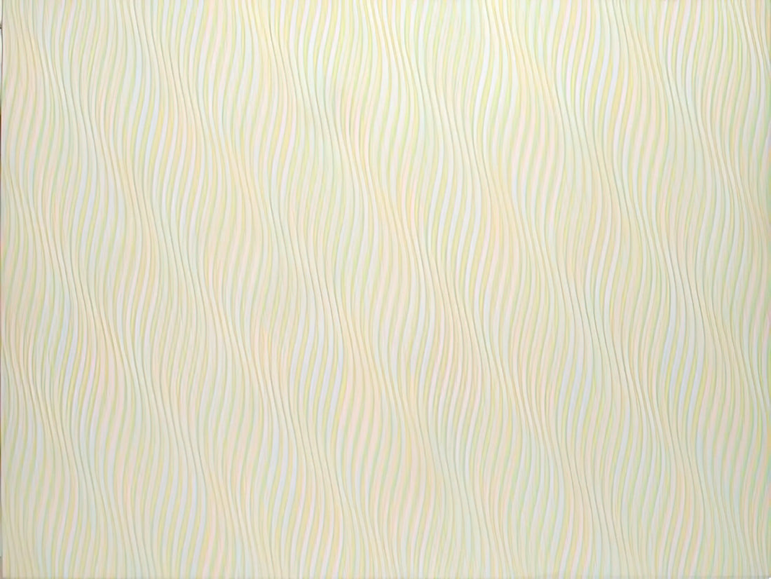 Bridget Riley's First Painting: The Genesis of Op Art Mastery - SONG OF ORPHEUS IV 1978 by Bridget Riley