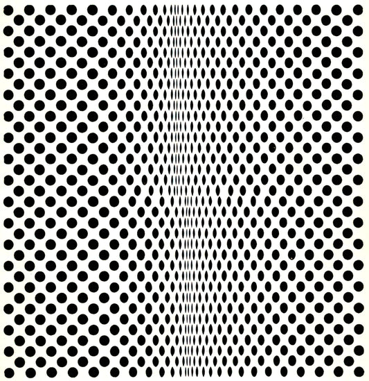 Bridget Riley's Movement in Squares Print: A Masterpiece of Op Art Perception - FISSION 1963 by Bridget Riley