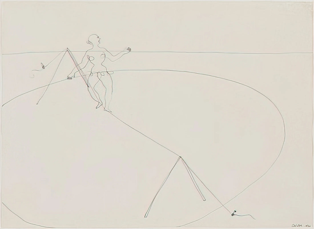 Calder Posters for Sale: A Collector's Guide to Alexander Calder's Graphic Art Legacy - TIGHTROPE WALKER 1932 by Alexander Calder