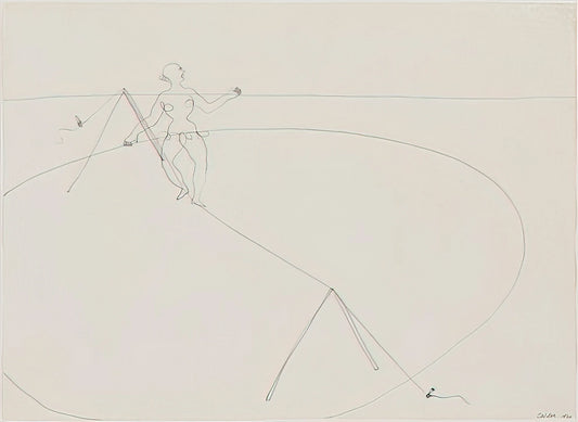 Calder Posters for Sale: A Collector's Guide to Alexander Calder's Graphic Art Legacy - TIGHTROPE WALKER 1932 by Alexander Calder