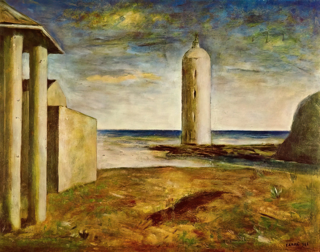 Carlo Carrà: The Metamorphosis of a Modernist Master - EL FARO 1928 by Carlo Carra