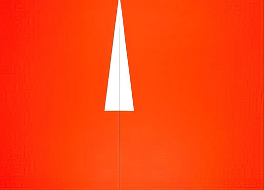 Carmen Herrera Prints for Sale: A Collector's Guide to Acquiring Geometric Masterpieces - Red with White Triangle - 1961 by Carmen Herrera