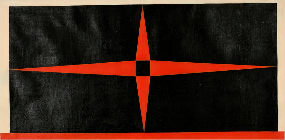 Carmen Herrera Prints: A Legacy of Geometric Abstraction and Minimalist Mastery - Red Star - 1949 by Carmen Herrera