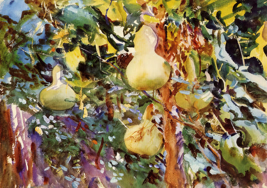Carnation Lily Lily Rose Poster: John Singer Sargent's Masterpiece of Light and Atmosphere - Gourds by John Singer Sargent