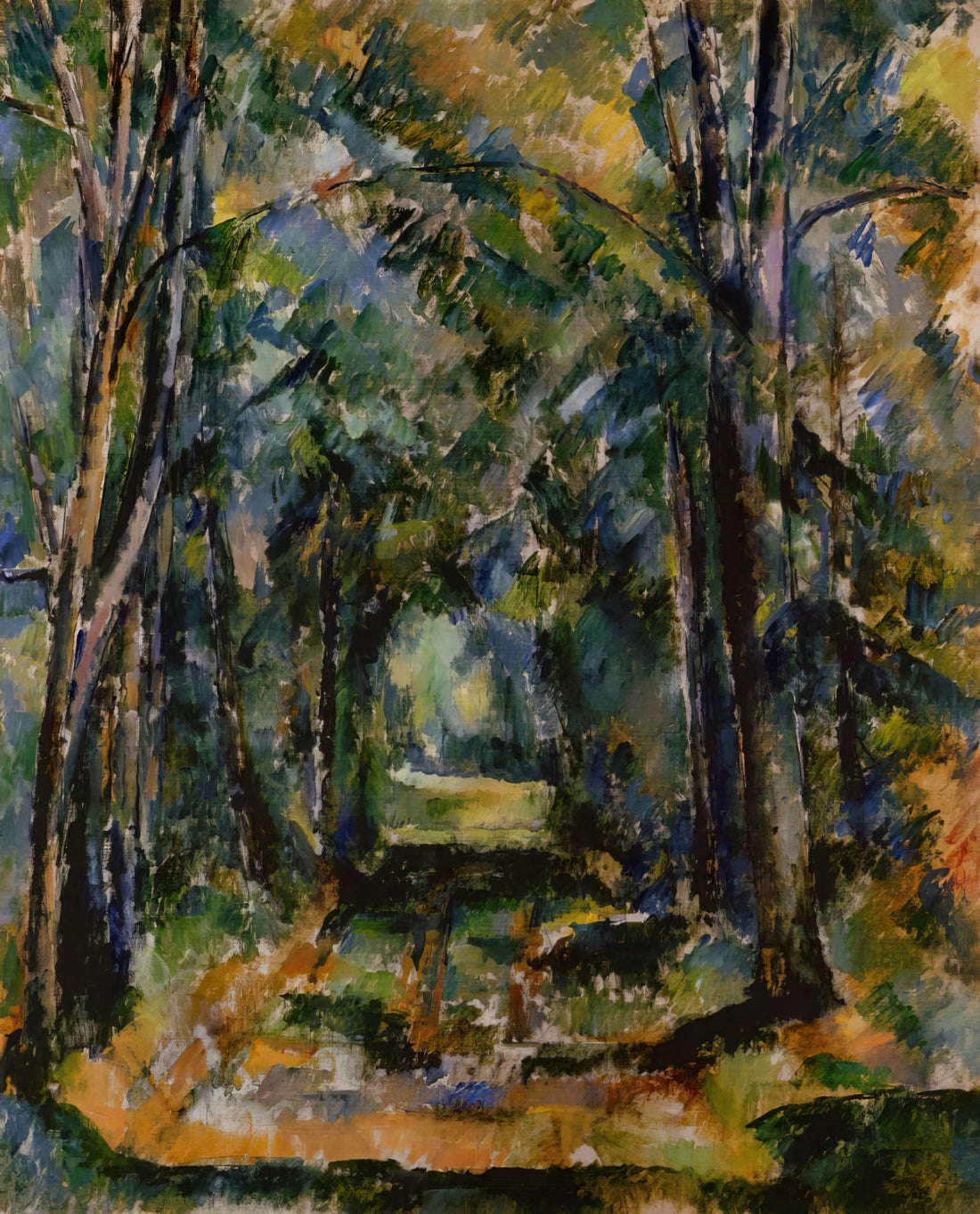 Cezanne Poster: The Enduring Appeal of a Post-Impressionist Master's Work in Print - The Alley at Chantilly by Paul Cézanne
