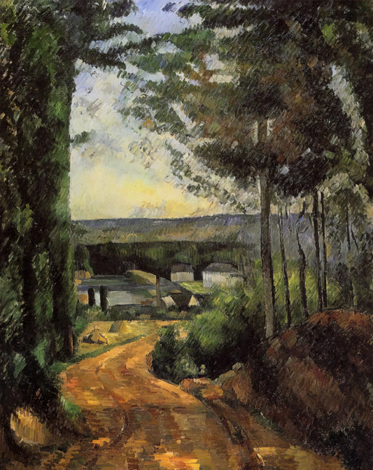 Cézanne Prints for Sale: A Curator's Guide to Collecting the Father of Modern Art - Road, Trees and Lake by Paul Cézanne