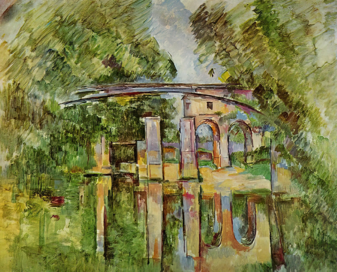 Cezanne Prints: The Bridge Between Impressionism and Modern Art - The Aqueduct and Lock by Paul Cézanne