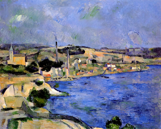 Cezanne Red Vest: The Masterpiece That Changed Modern Art - The Bay of l'Estaque and Saint-Henri by Paul Cézanne