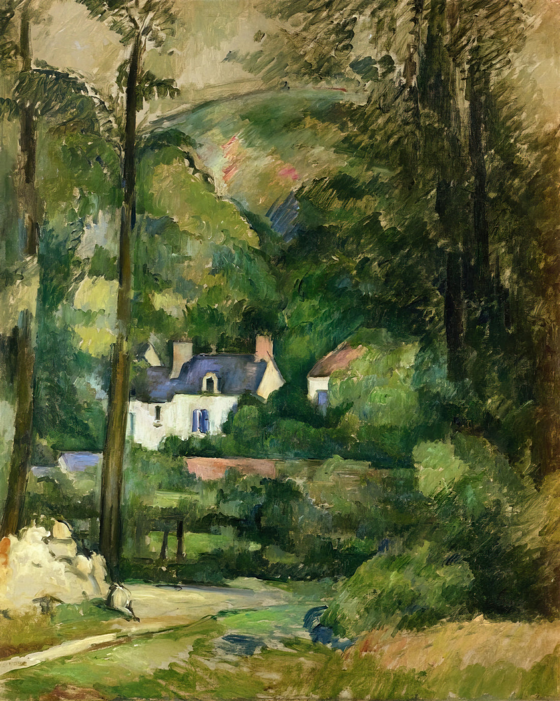 Cézanne's La Montagne Sainte-Victoire: The Mountain That Changed Modern Art - Houses in the Greenery by Paul Cézanne