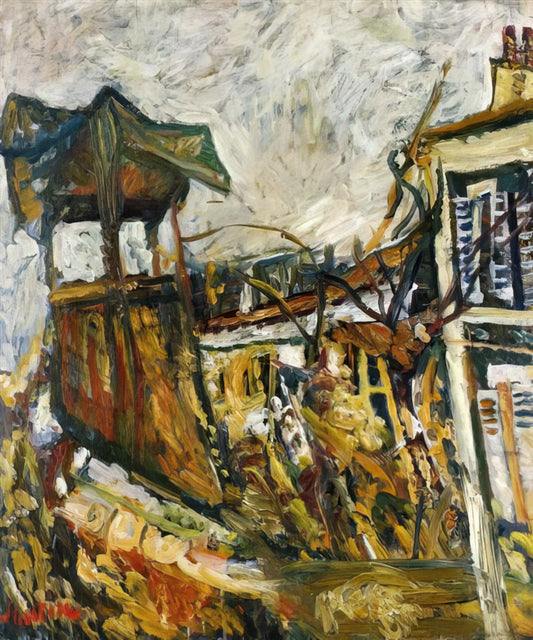 Chaim Soutine Acrylic Print: Capturing the Tormented Genius in Modern Reproduction - PARISIAN SUBURB by Chaim Soutine