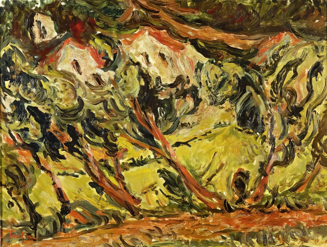 Chaim Soutine Drawings: The Raw, Emotional Core of an Expressionist Master - CERET LANDSCAPE 1 by Chaim Soutine