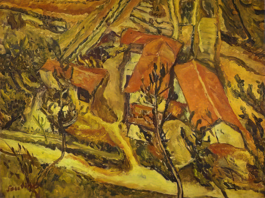 Chaim Soutine Paintings for Sale: A Collector's Guide to Expressionist Masterpieces - LANDSCAPE by Chaim Soutine