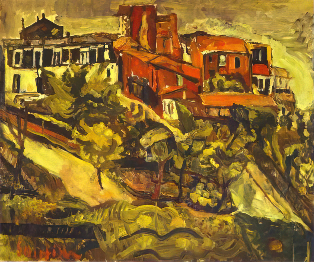Chaim Soutine Prints: A Guide to the Expressionist's Tormented Masterpieces - RED HOUSES by Chaim Soutine