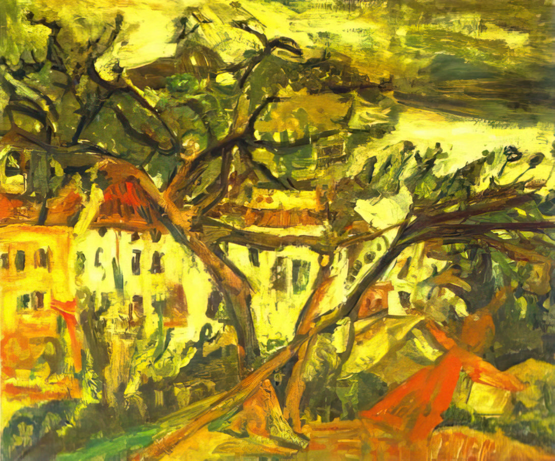 Chaim Soutine: The Tormented Genius of Expressionist Painting - LANDSCAPE OF THE SOUTH OF FRANCE by Chaim Soutine