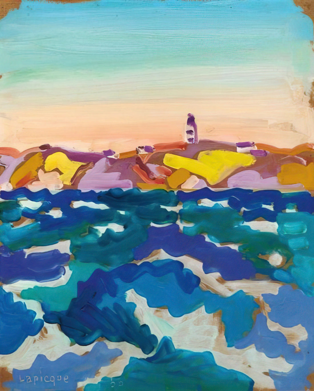 Charles Lapicque Reproduction: A Guide to Authentic Art Prints & Legacy - Le Phare - 1958 by Charles Lapicque