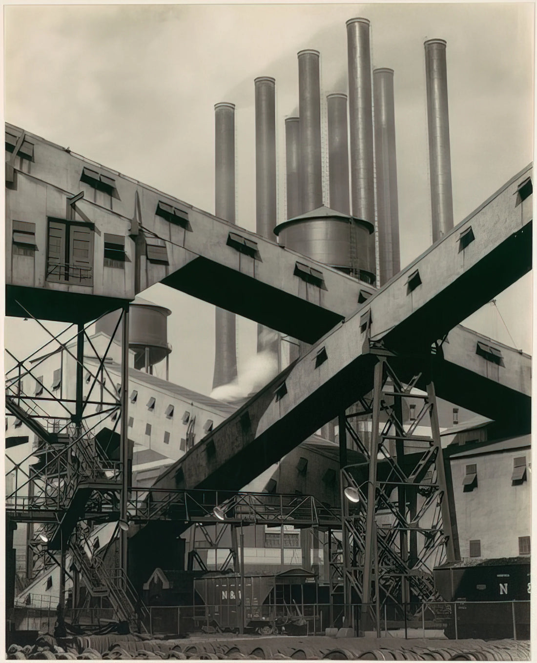 Charles Sheeler: The Precisionist Painter Who Redefined American Modernism - Criss-Crossed Conveyors, River Rouge Plant, Ford Motor Company - 1927 by Charles Sheeler