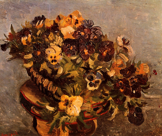 Cheap Van Gogh Prints: How to Own Museum-Quality Art Without Breaking the Bank - Tambourine with Pansies by Vincent van Gogh