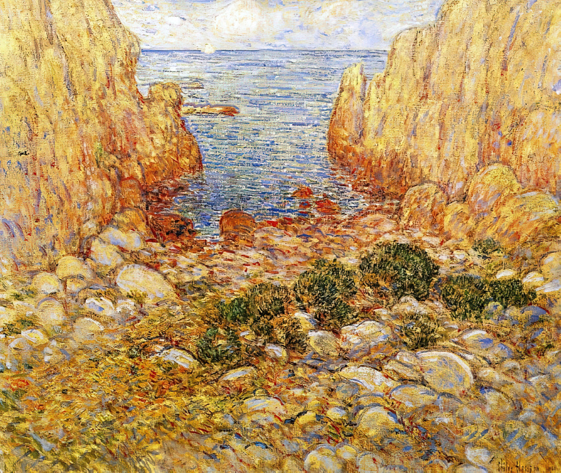 Childe Hassam Print: A Collector's Guide to American Impressionism - The Gorge - Appledore, Isles of Shoals by Childe Hassam
