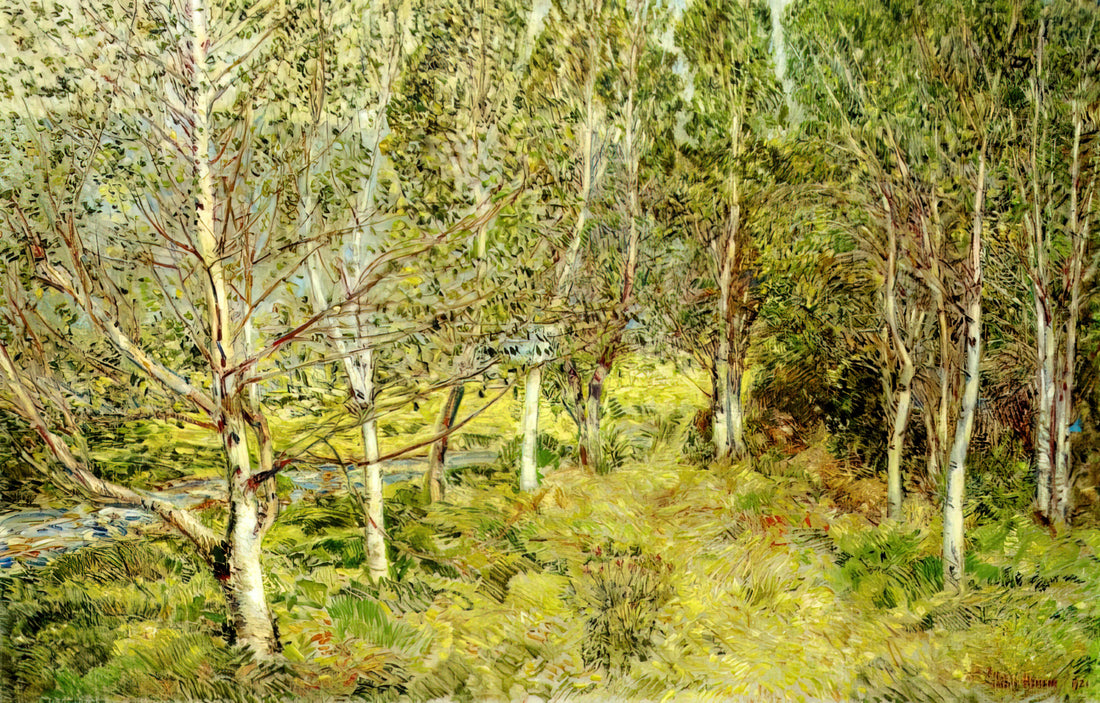 Childe Hassam's 'Rainy Day, Boston': A Masterpiece of American Impressionism - Spring Woods by Childe Hassam