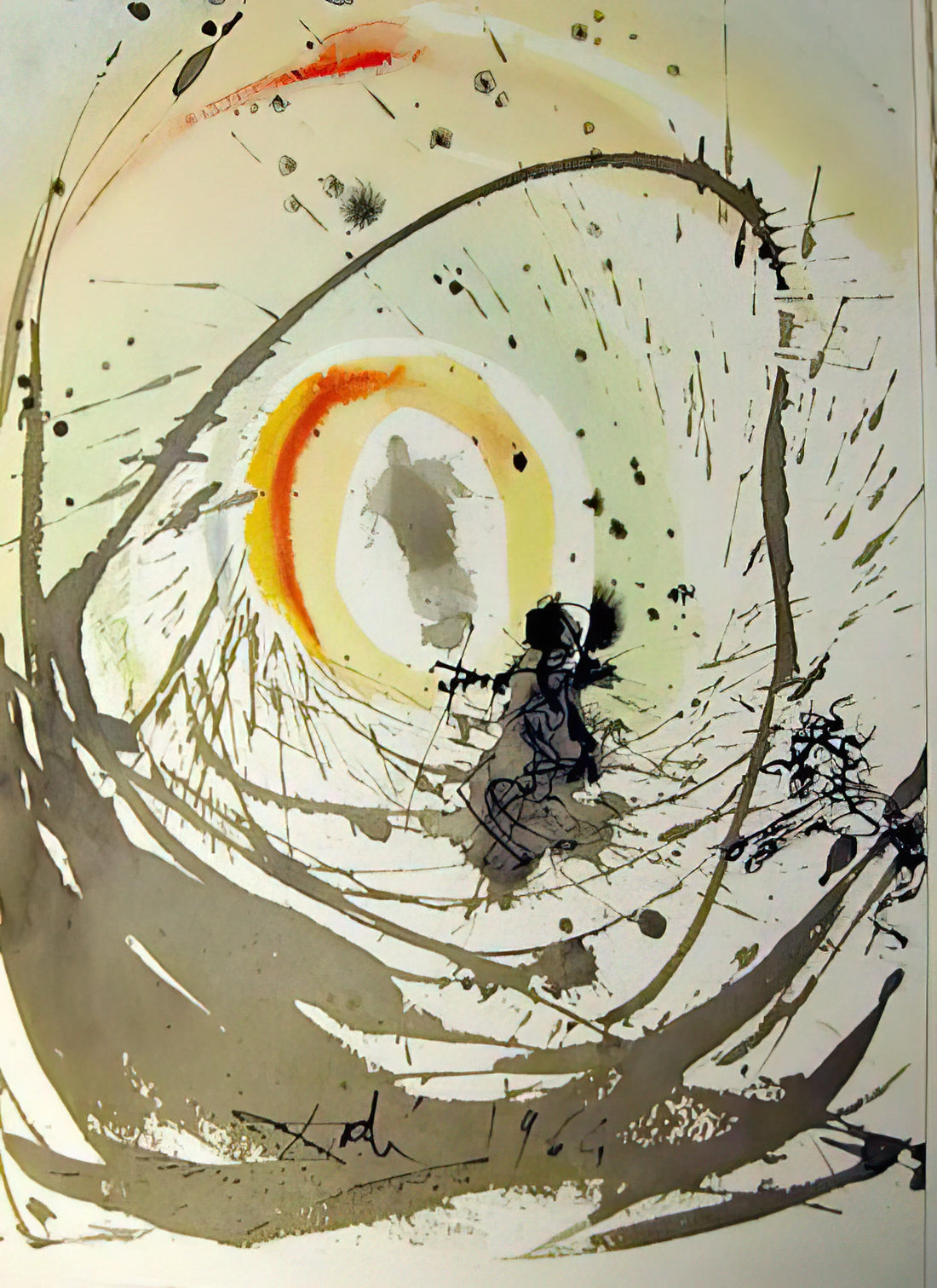 Christ of Saint John of the Cross Print: A Mystical Masterpiece for Your Collection - MULIER AMICTA SOLE 1967 by Salvador Dali