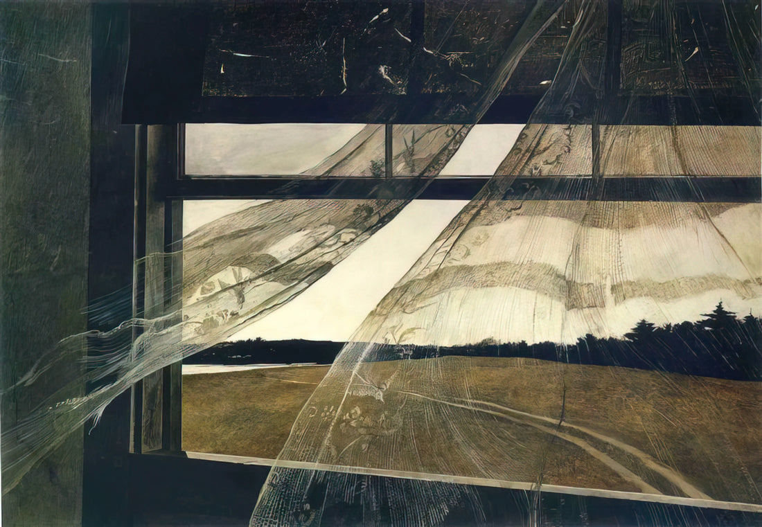 Christina's World Canvas Print: An Icon of American Art for Your Collection - WIND FROM THE SEA 1947 by Andrew Wyeth