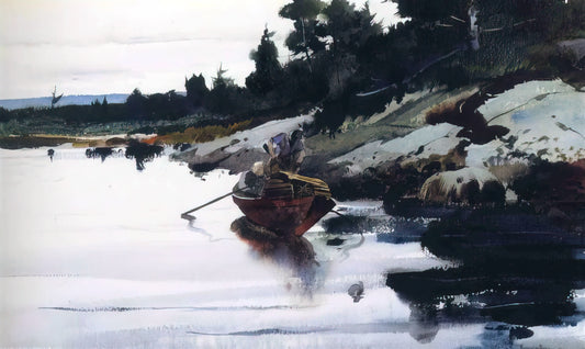 Christina's World Framed: A Curator's Guide to Andrew Wyeth's Iconic Print - TURKEY COVE LEDGE by Andrew Wyeth
