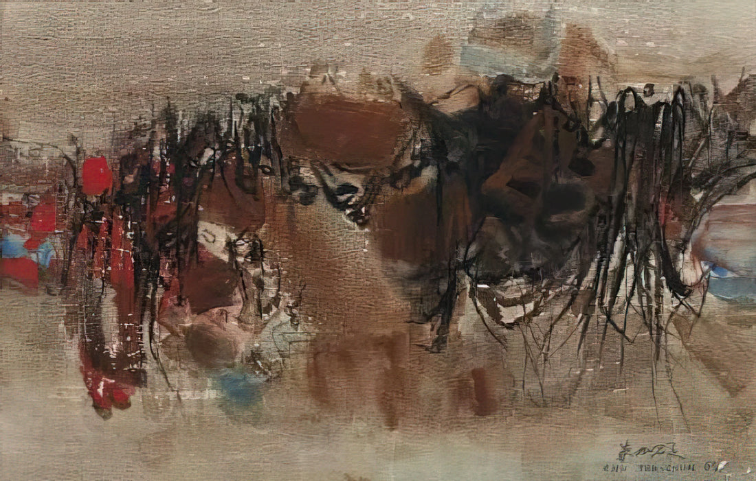 Chu Teh-Chun Prints: A Journey into Abstract Lyricism and Modern Chinese Art - UNTITLED 1964 1 by Chu teh Chun