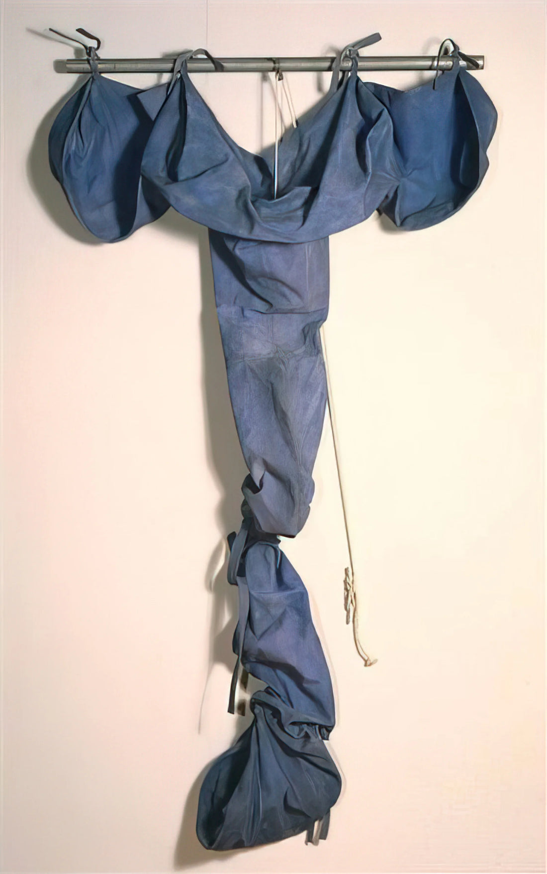 Claes Oldenburg Prints for Sale: A Collector's Guide to Pop Art Monumentality - SOFT DRAINPIPE BLUE COOL VERSION 1967 by Claes Oldenburg