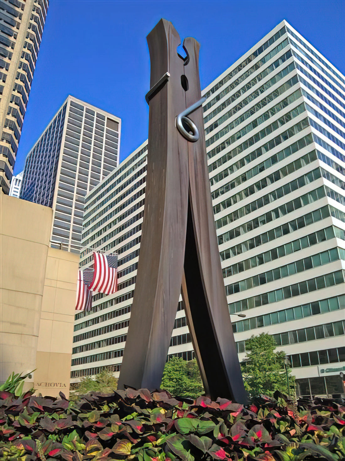 Claes Oldenburg Reproductions: The Art of Monumental Whimsy in Your Home - CLOTHESPIN 1976 by Claes Oldenburg